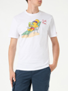 MC2 SAINT BARTH MAN COTTON T-SHIRT WITH COOL MAN BART EMBROIDERY THE SIMPSONS SPECIAL EDITION