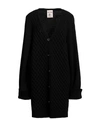 Semicouture Woman Cardigan Black Size S Virgin Wool, Cashmere