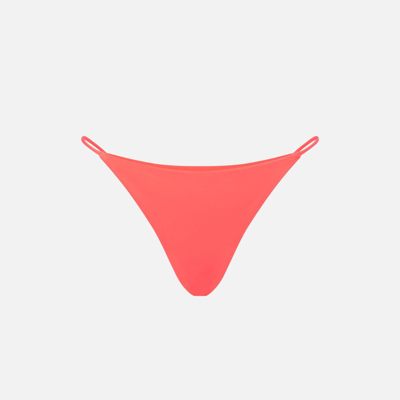 Mc2 Saint Barth Fluo Red Cheeky Swim Briefs
