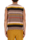 Etro Striped Mohair-blend Vest In Multicolor