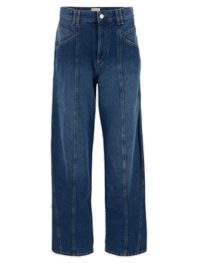 Isabel Marant Logo Patch Straight In Blue