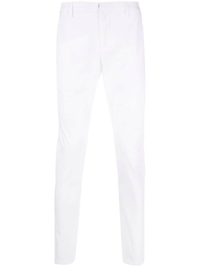 Dondup Cotton Tailored Trousers In Grey