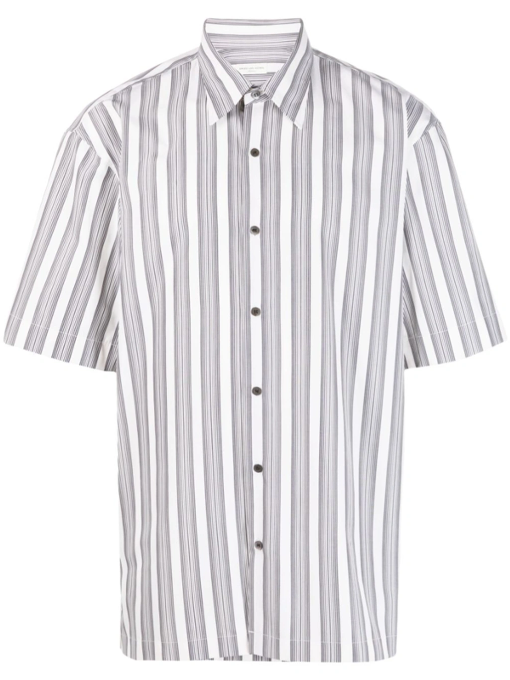 Dries Van Noten White & Black Striped Shirt | ModeSens