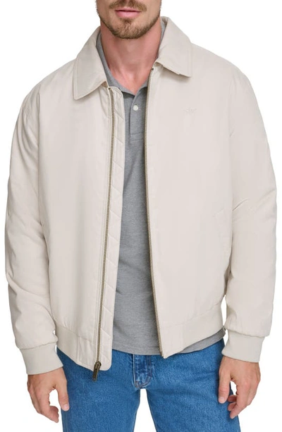 Dockers Microtwill Bomber Jacket In Khaki