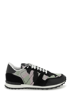 Valentino Camouflage Rockrunner Low-top Sneakers In Multicolor
