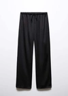 Mango Trousers Black In Black