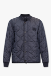 BURBERRY BURBERRY NAVY BLUE ‘BROADFIELD’ QUILTED JACKET