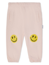 PALM ANGELS SMILEY FACE-PRINT TRACK PANTS