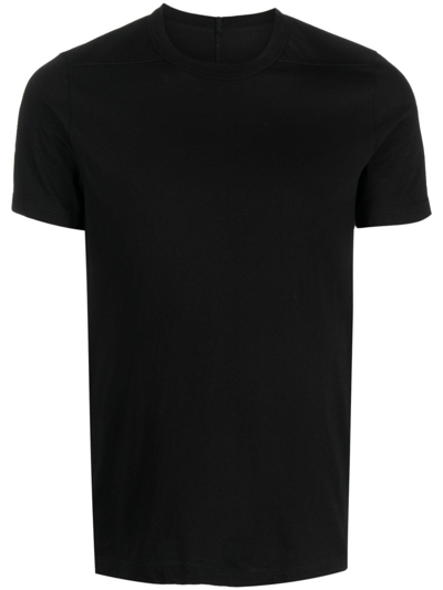 Rick Owens Level T Longline Cotton T-shirt In Black