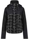 Giambattista Valli Tweed Hooded Coat In Black