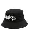 Y-3 Logo-embroidered Bucket Hat In Black