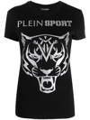 PLEIN SPORT LOGO-LETTERING GRAPHIC-PRINT T-SHIRT