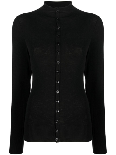 Lemaire Cardigan Fitted In Black