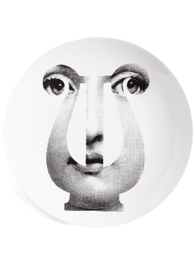 Fornasetti Tema E Variazioni Porcelain Plate (26cm) In White