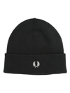 Fred Perry Fp Merino Cotton Beanie Accessories In Green