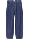 Frame Jeans Cropped Le Jane Ankle In Blue