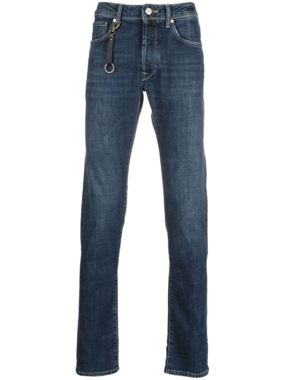 Incotex Slim-fit Tapered Jeans In Blue