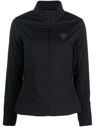Rossignol Logo-patch Stand-up Collar Jacket In Black
