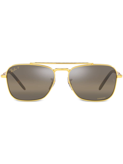 Ray Ban New Caravam Tinted Sunglasses In Gold