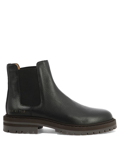 Common Projects Chelsea Ankle Boots In 7547 Black