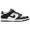 Nike Big Kids Black & White Dunk Low Sneakers In Black/white