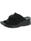 Bzees Smile Wedge Slide Sandal In Black