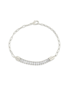 Sterling Forever Cz Mackenna Bracelet In Silver