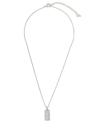 Sterling Forever Cz Vaylen Pendant Necklace In Silver