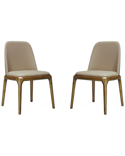 Manhattan Comfort Set Of 2 Courding Dining Chairs