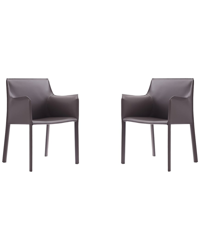 Manhattan Comfort Set Of 2 Paris Dining Armchairs