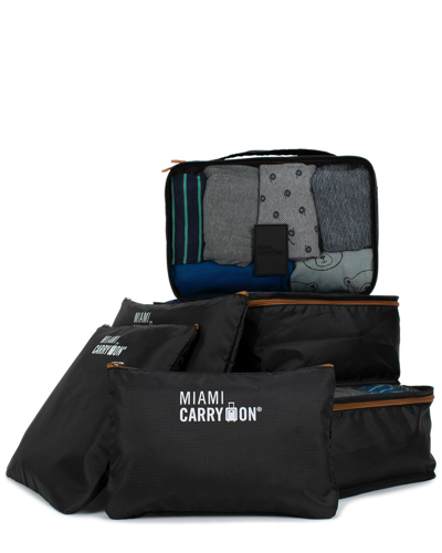 Miami Carryon Neon 12-piece Packing Cubes In Black