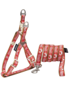 TOUCHDOG TOUCHDOG FUNNY BONE TOUGH STITCHED DOG HARNESS AND LEASH
