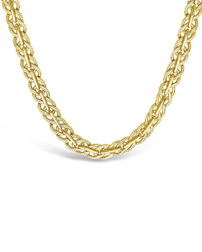 Sterling Forever 14k Plated Hammered Necklace