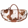 MAHI Leather Leather Long Armada Duffle Large Weekend / Overnight Holdall Bag - Animal Print Pony Hair