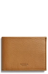 Shinola Slim Bifold Leather Wallet In Tan