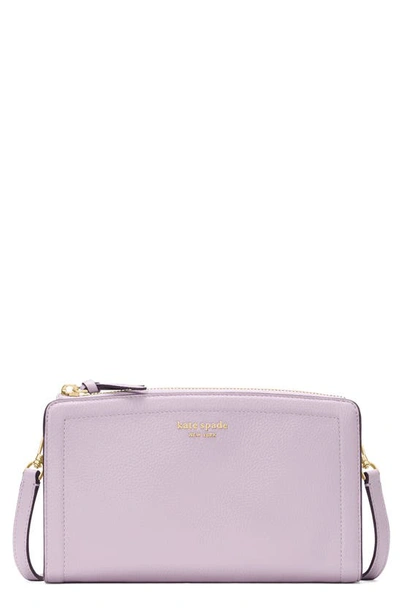 Kate Spade Knott Small Leather Crossbody Bag In Violet Mist