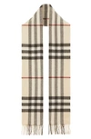Burberry Vintage-check Print Scarf In Stone