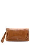 Hobo Lauren Leather Wristlet In Truffle