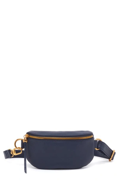 Hobo Fern Leather Belt Bag In Sapphire