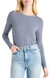 Splendid Long Sleeve T-shirt In Bellflower