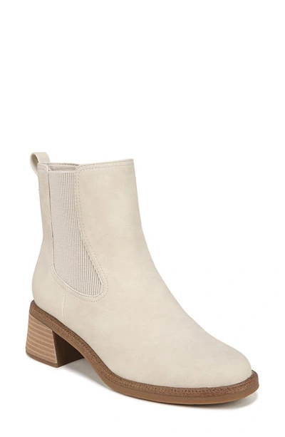 Dr. Scholl's Redux Zip Chelsea Boot In White Faux Leather