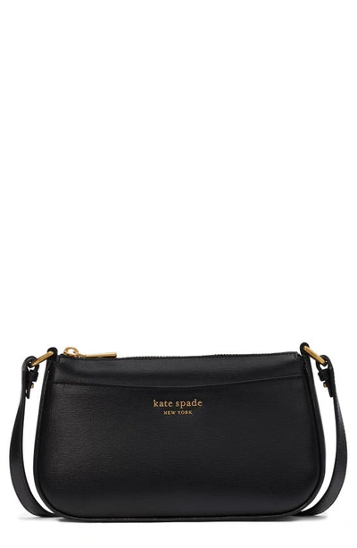 Kate Spade Small Bleecker Saffiano Leather Crossbody Bag In Black