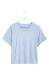 Madewell Lakeshore Softfade Cotton Crop Tee In Craft Blue