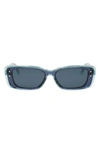 Dior The Highlight 53mm Rectangular Sunglasses In Blue
