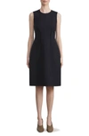Lafayette 148 Harpson Finesse Crepe Sheath Dress In Black