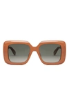 Celine Bold 3 Dots Square Sunglasses In Sdkgrn/violmr