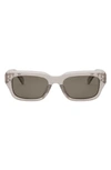 Celine Men's Bold 3 Dots 64mm Rectangular Sunglasses In Beige/ Brown