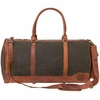 MAHI Leather Canvas & Leather Columbus Holdall In Forest Green