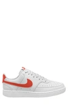 Nike Court Vision Next Nature Sneaker In White/ Picante Red