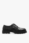 BOTTEGA VENETA BOTTEGA VENETA BLACK ‘STRUT GRID’ DERBY SHOES